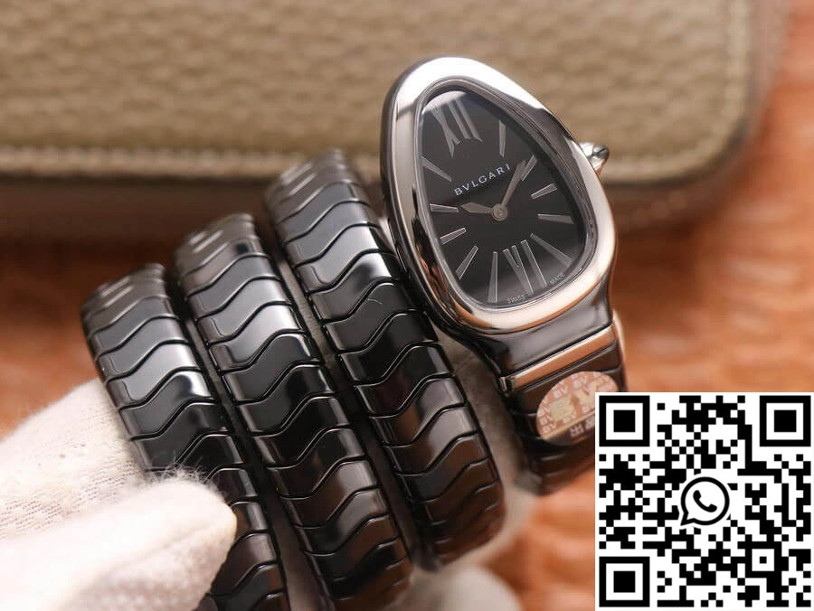 Bvlgari Serpenti BV Factory Black Ceramic Dial