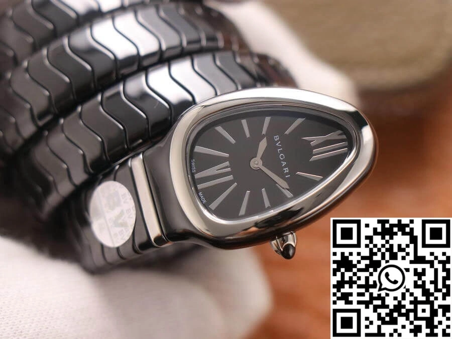 Bvlgari Serpenti BV Factory Black Ceramic Dial