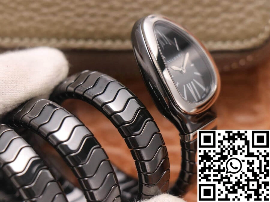 Bvlgari Serpenti BV Factory Black Ceramic Dial