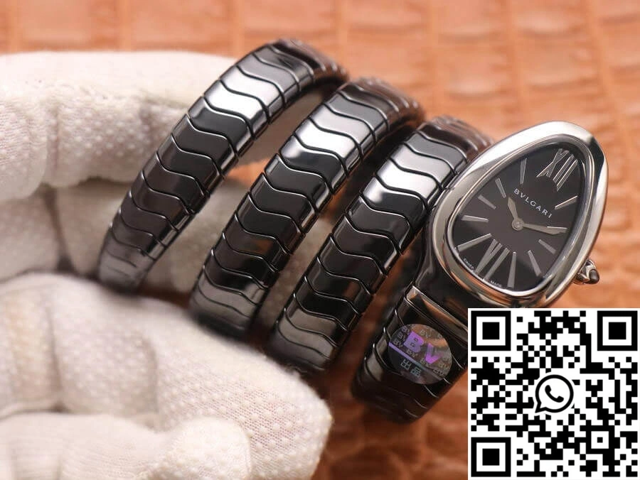 Bvlgari Serpenti BV Factory Black Ceramic Dial