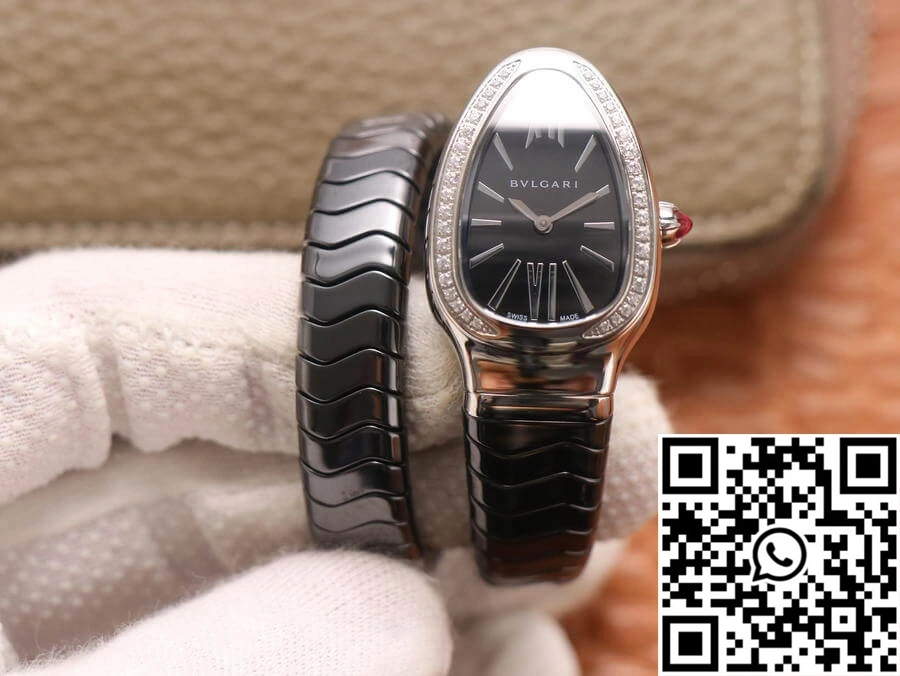 Bvlgari Serpenti BV Factory Black Dial