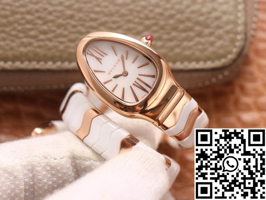 Bvlgari Serpenti BV Factory Ceramic White Dial