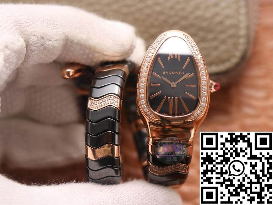 Bvlgari Serpenti BV Factory Rose Gold Diamonds