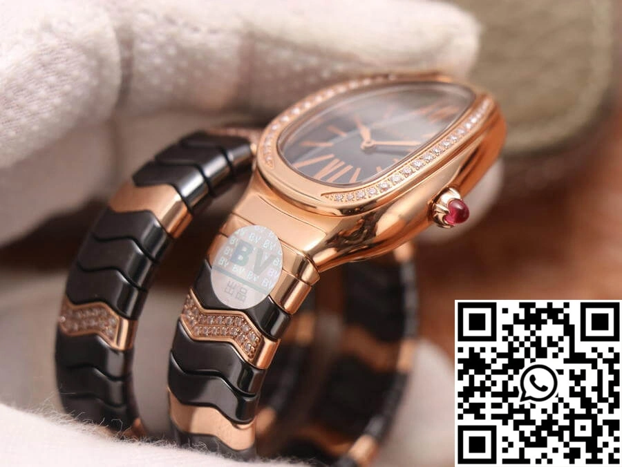 Bvlgari Serpenti BV Factory Rose Gold Diamonds