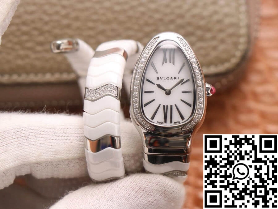 Bvlgari Serpenti BV Factory Stainless Steel Diamond Case