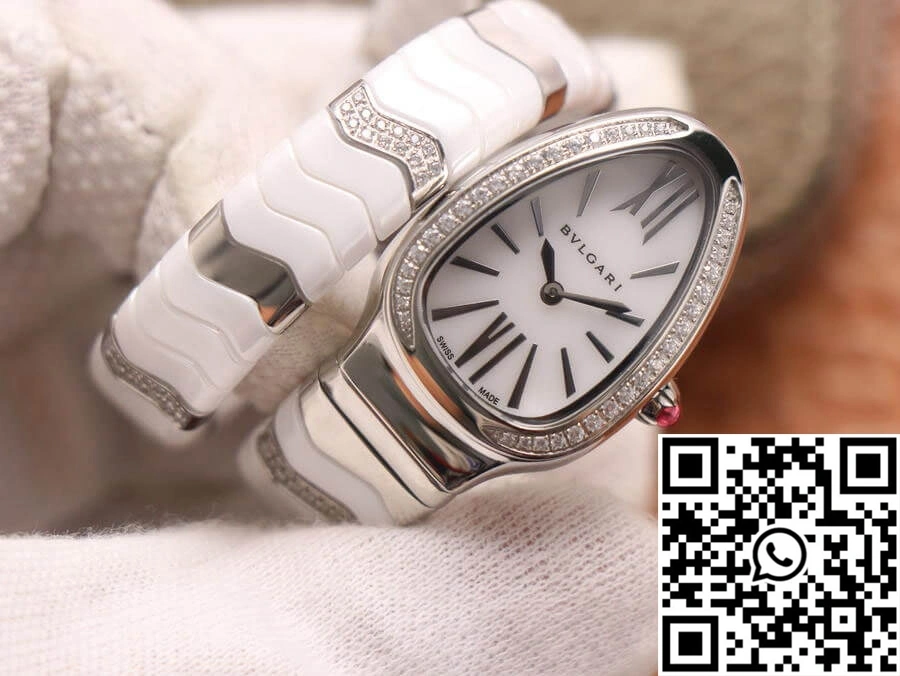 Bvlgari Serpenti BV Factory Stainless Steel Diamond Case