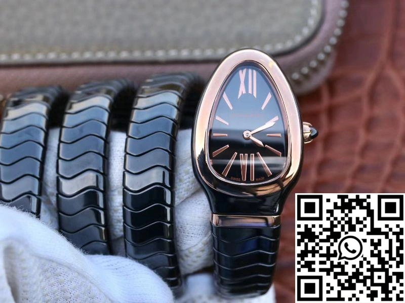 Bvlgari Serpenti Spiga Watch 102885 BV Factory Rose Gold No Diamond