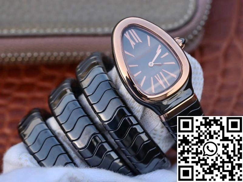 Bvlgari Serpenti Spiga Watch 102885 BV Factory Rose Gold No Diamond