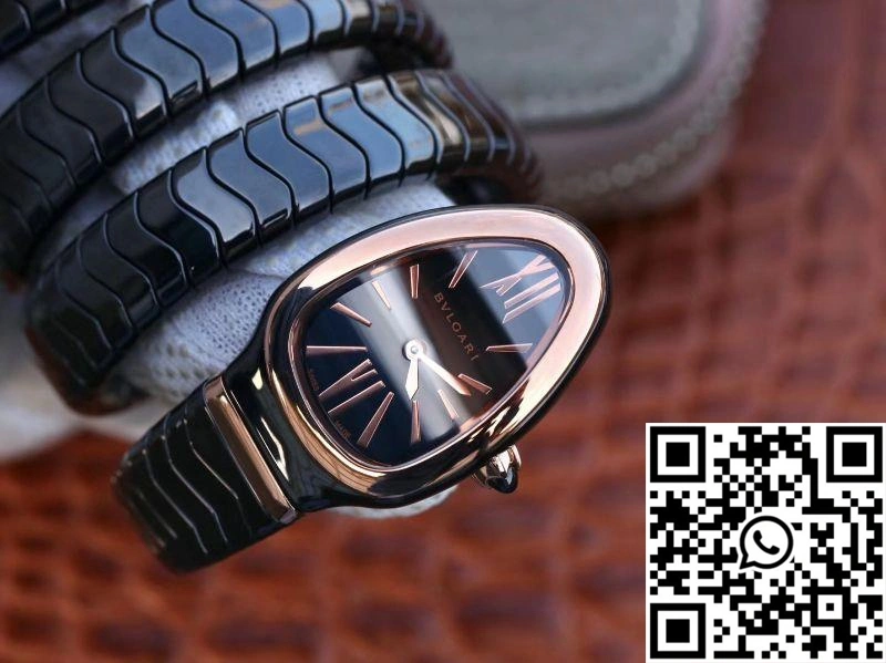 Bvlgari Serpenti Spiga Watch 102885 BV Factory Rose Gold No Diamond