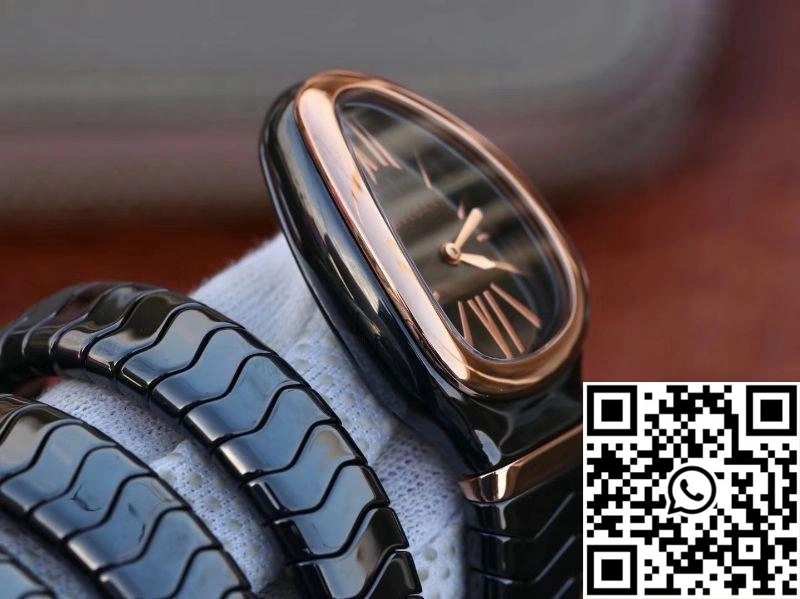Bvlgari Serpenti Spiga Watch 102885 BV Factory Rose Gold No Diamond