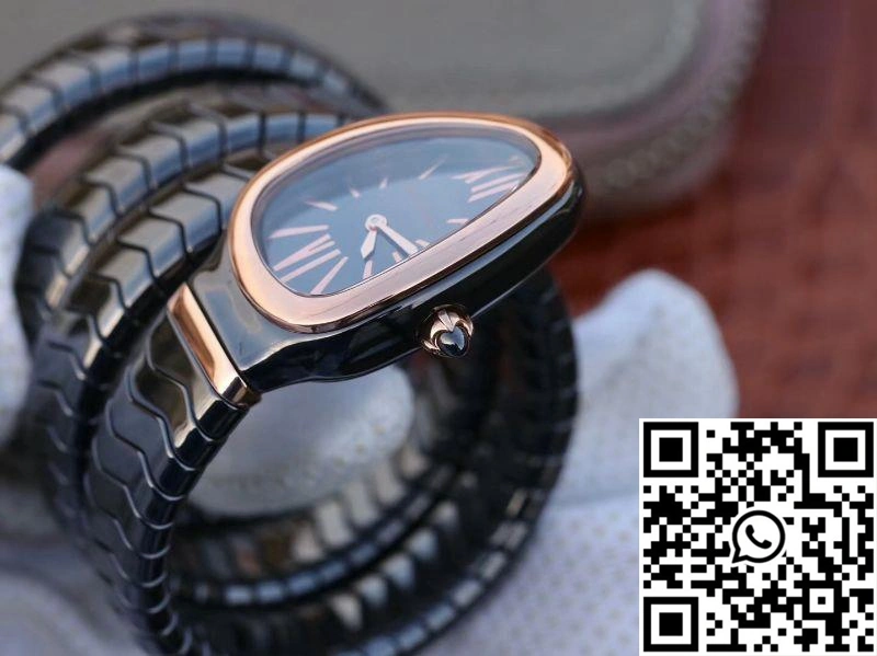 Bvlgari Serpenti Spiga Watch 102885 BV Factory Rose Gold No Diamond
