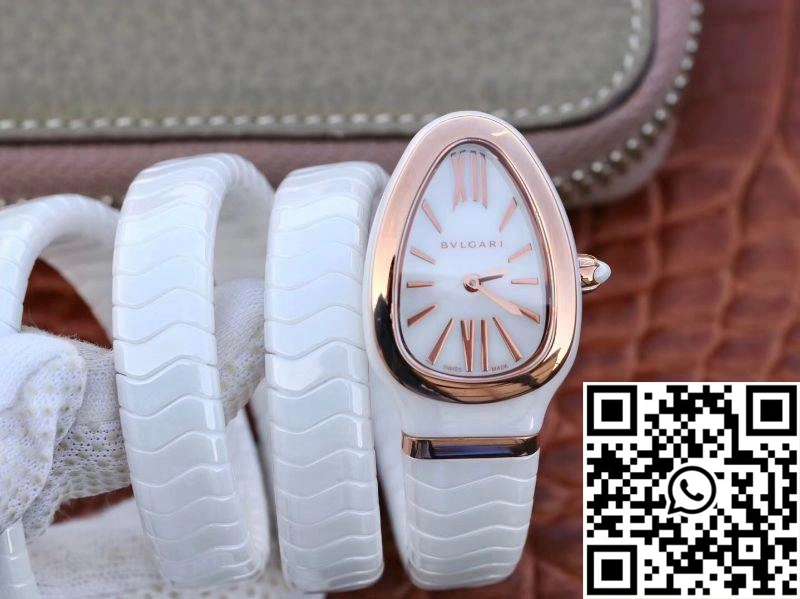 Bvlgari Serpenti Spiga Watch 102886 BV Factory Rose Gold No Diamond