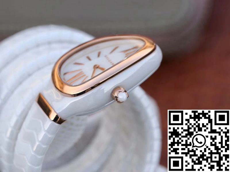 Bvlgari Serpenti Spiga Watch 102886 BV Factory Rose Gold No Diamond