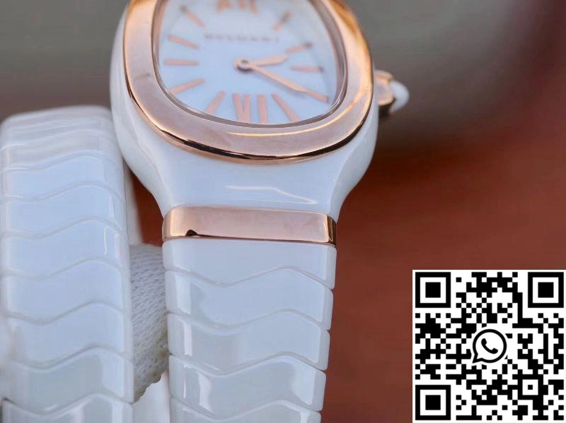 Bvlgari Serpenti Spiga Watch 102886 BV Factory Rose Gold No Diamond