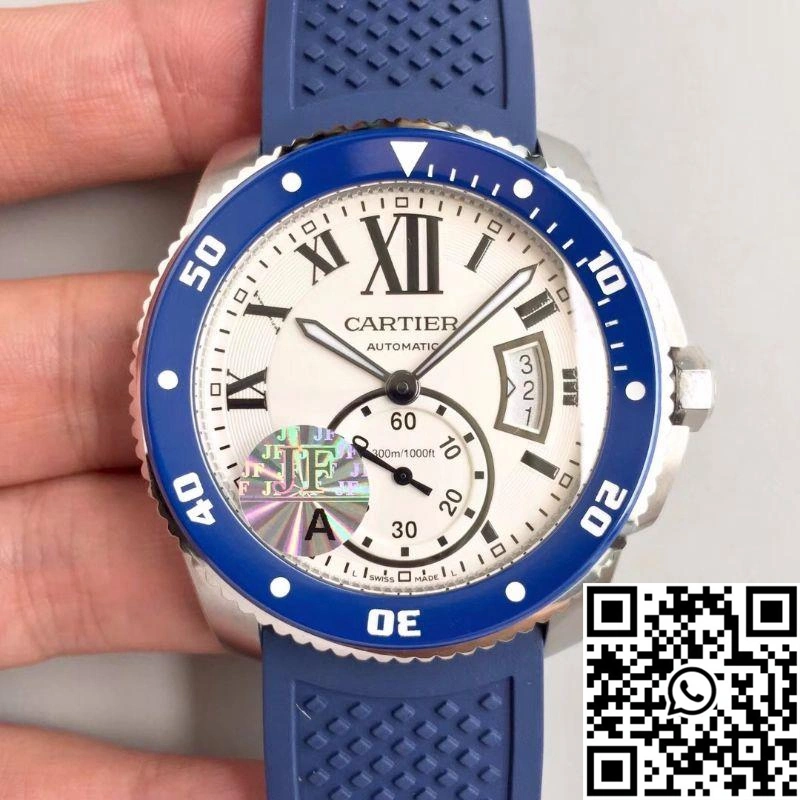 Calibre De Cartier Diver 42MM WSCA0011 JF Factory White Dial