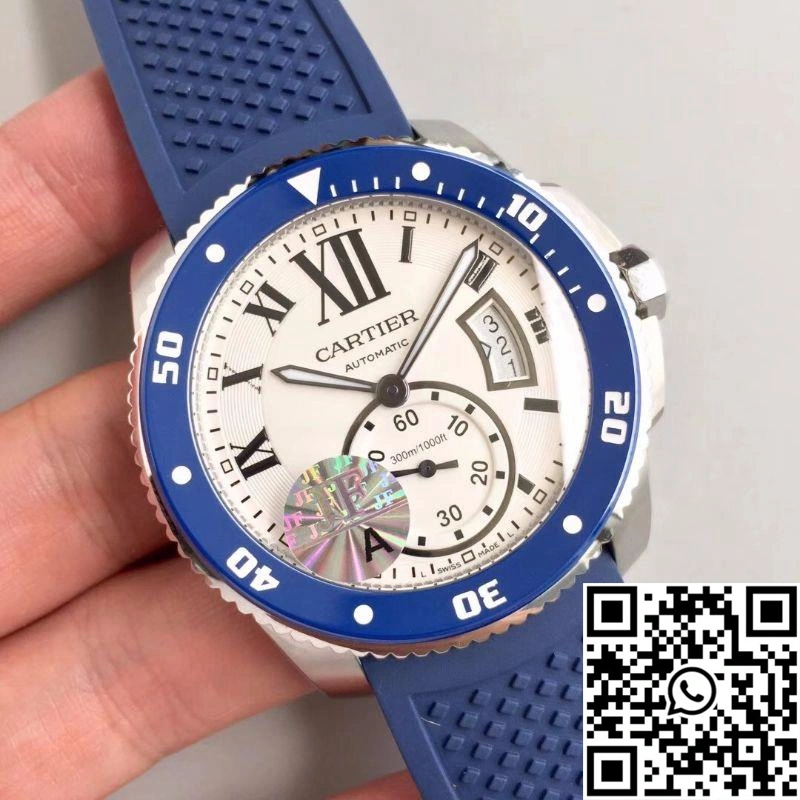 Calibre De Cartier Diver 42MM WSCA0011 JF Factory White Dial