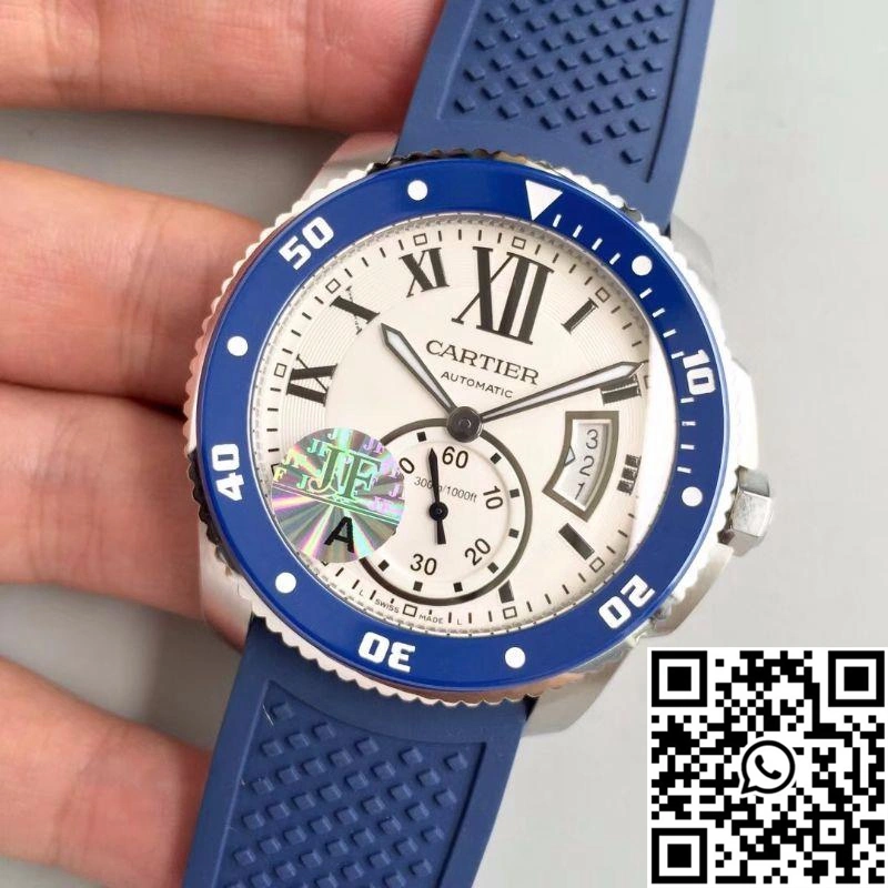Calibre De Cartier Diver 42MM WSCA0011 JF Factory White Dial