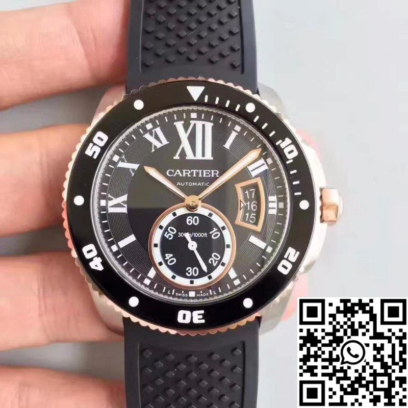 Calibre De Cartier Diver W7100056 42MM JF Factory Black Dial