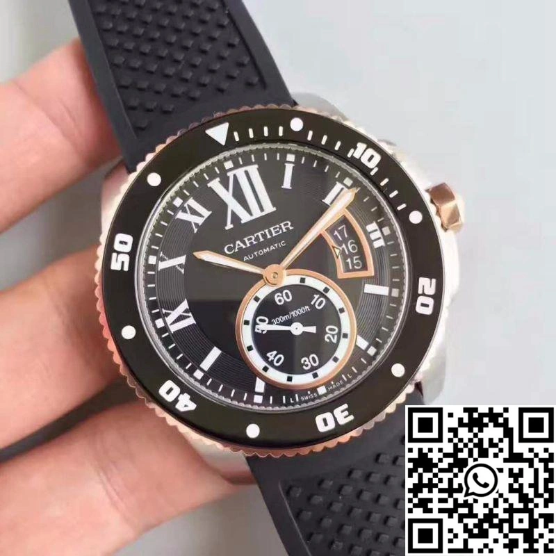 Calibre De Cartier Diver W7100056 42MM JF Factory Black Dial