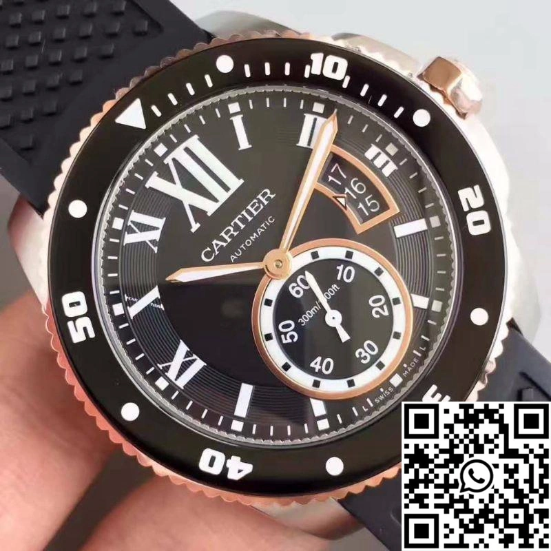 Calibre De Cartier Diver W7100056 42MM JF Factory Black Dial