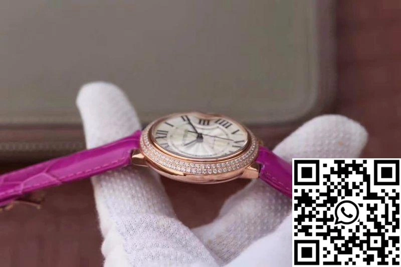 Cartier Ballon Bleu 36MM Rose Gold V9 Factory Silver Dial