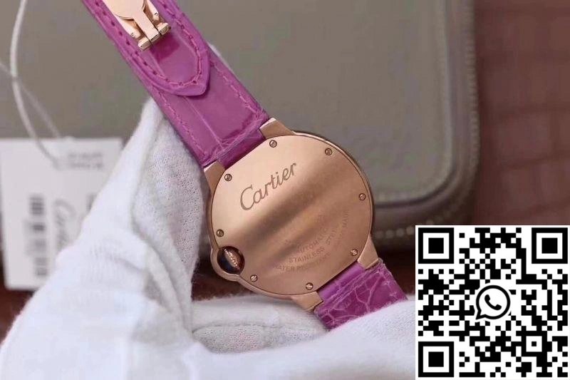 Cartier Ballon Bleu 36MM Rose Gold V9 Factory Silver Dial