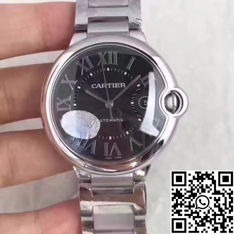 Cartier Ballon Bleu 42MM W6920042 V6 Factory Black Dial