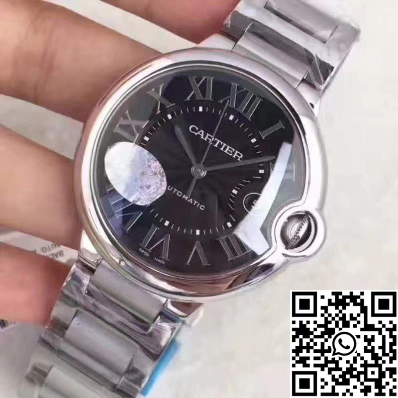 Cartier Ballon Bleu 42MM W6920042 V6 Factory Black Dial