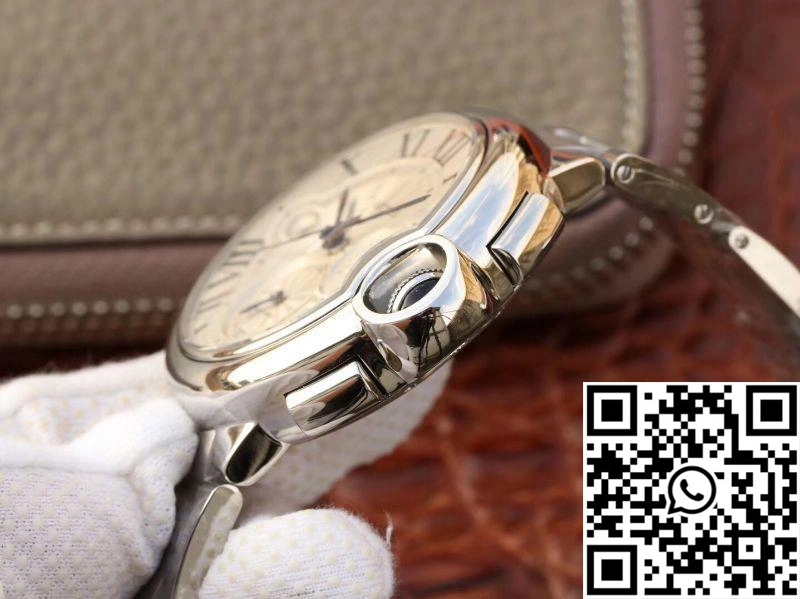 Cartier Ballon Bleu Chronograph W6920076 ZF Factory Silver Dial