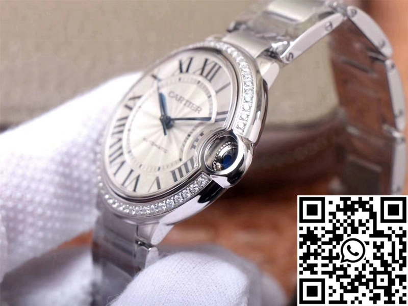 Cartier Ballon Bleu W4BB0017 V6 Factory White Dial