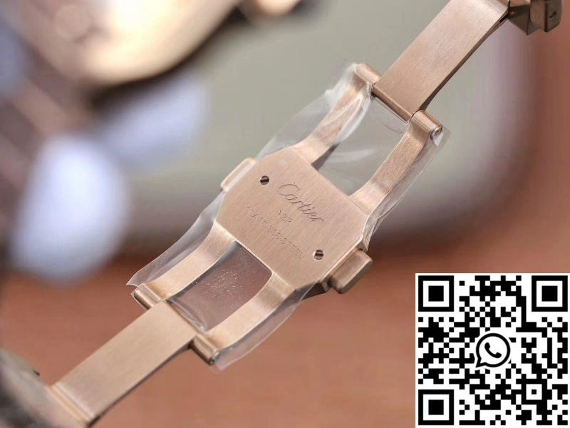 Cartier De Santos 40mm BV Factory 18K Rose Gold Case White Dial