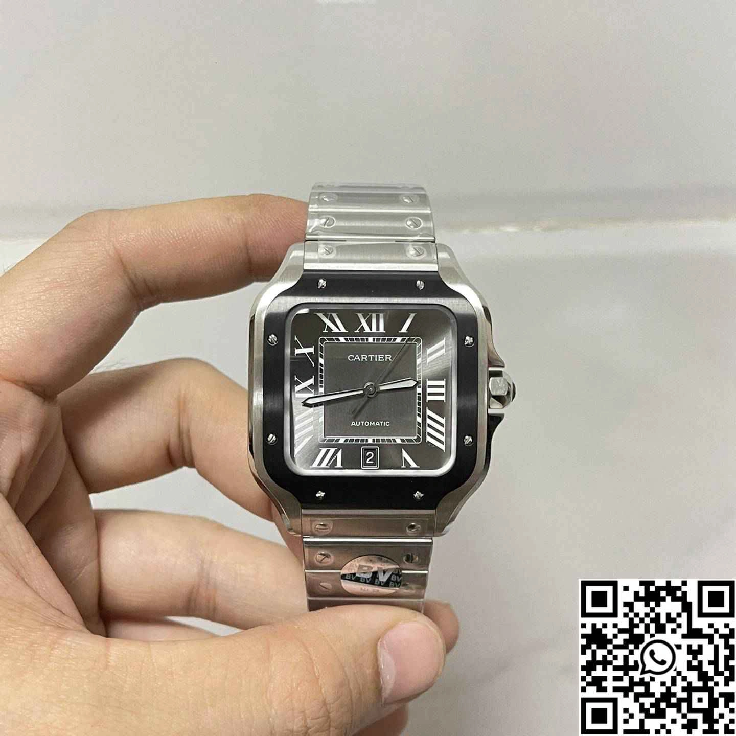 Cartier De Santos CRWSSA0037 BV Factory Grey Dial