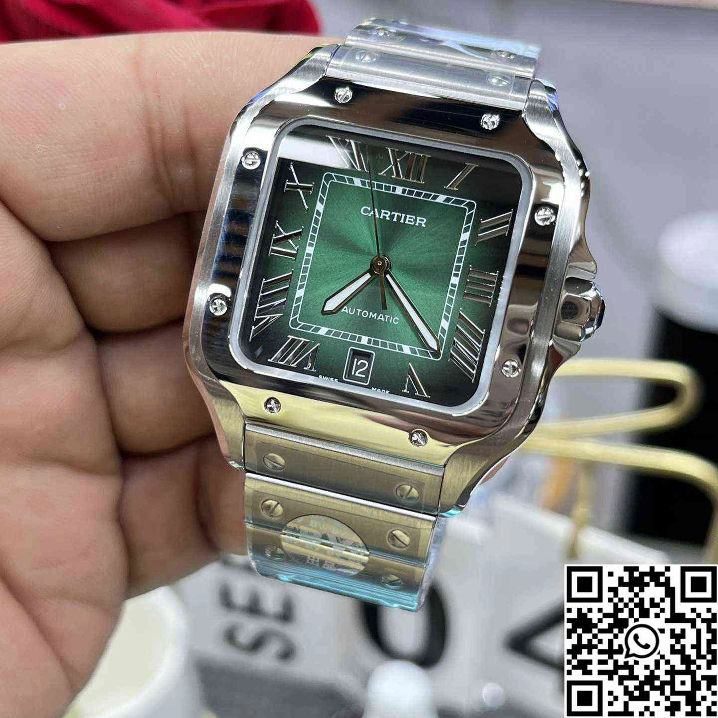 Cartier De Santos CRWSSA0061 BV Factory Green Dial