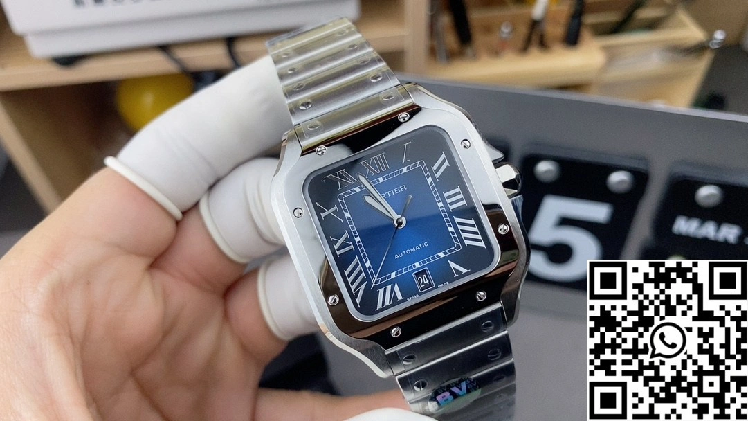 Cartier De Santos CRWSSA0071 BV Factory Blue Dial