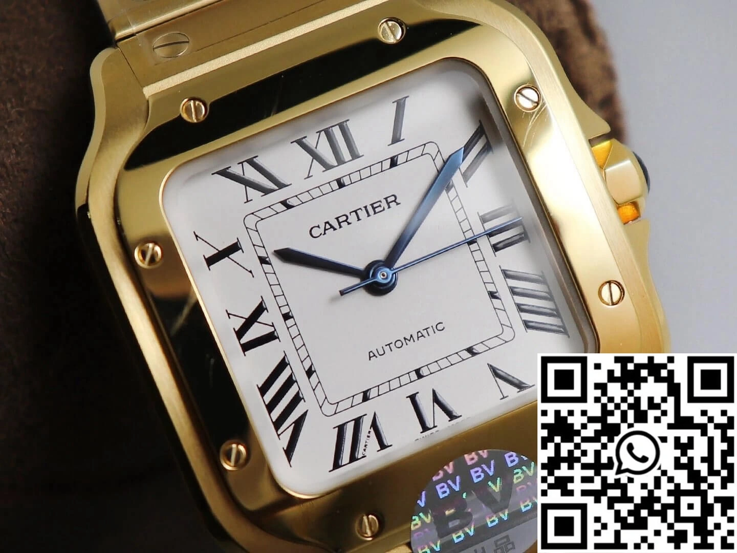Cartier De Santos W20112Y1 BV Factory Yellow Gold