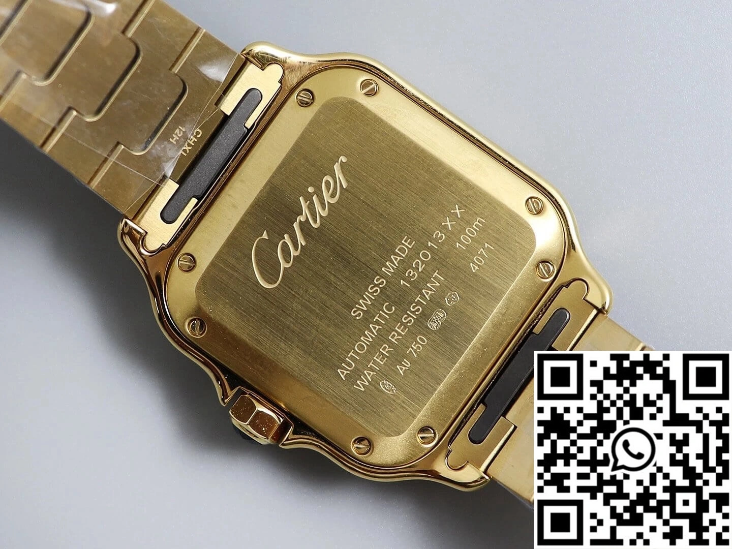 Cartier De Santos W20112Y1 BV Factory Yellow Gold