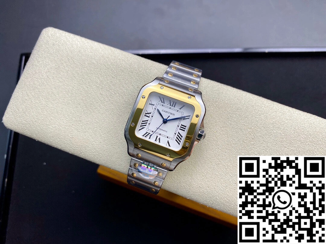Cartier De Santos W2SA0016 35MM BV Factory White Dial