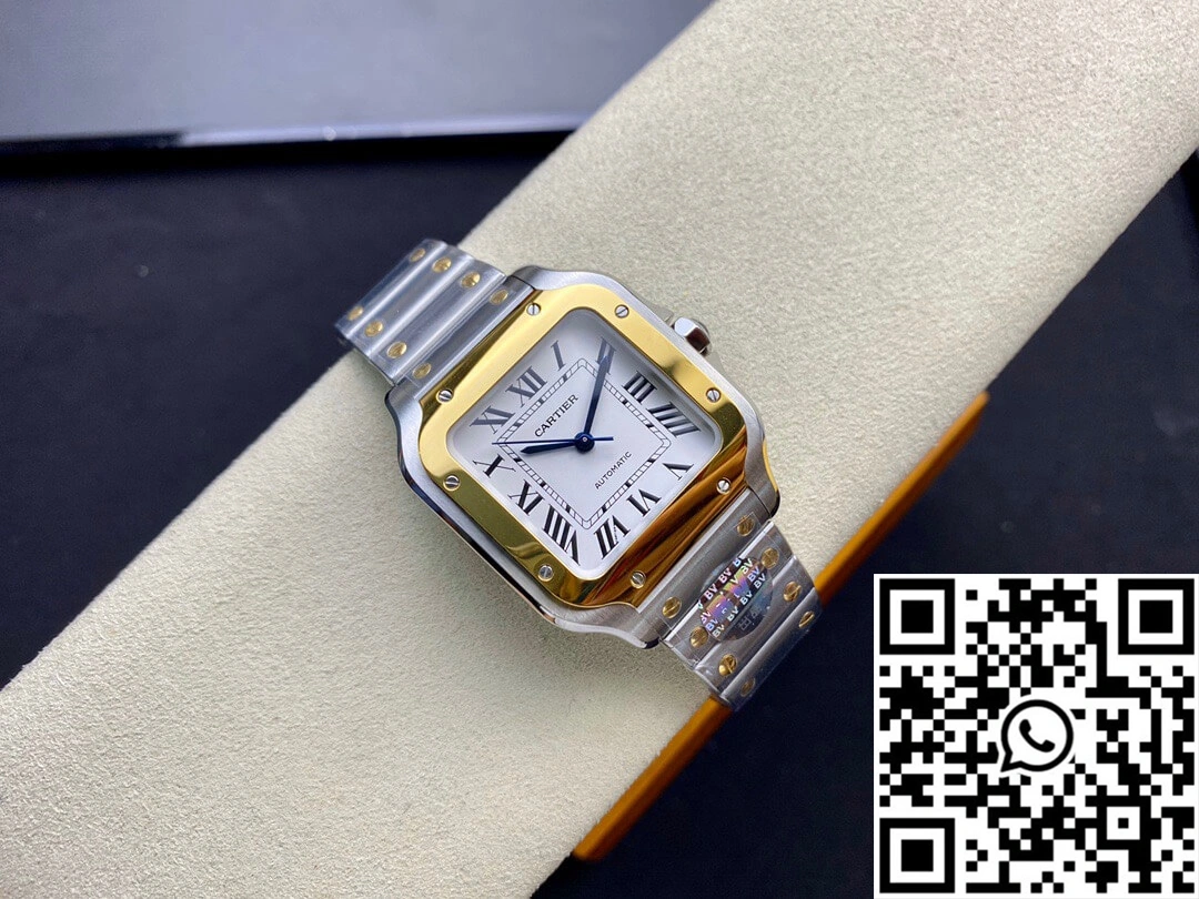 Cartier De Santos W2SA0016 35MM BV Factory White Dial