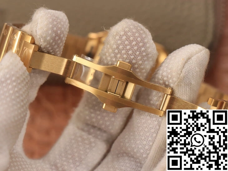 Cartier De Santos WSSA0010 BV Factory 18K Gold White Dial