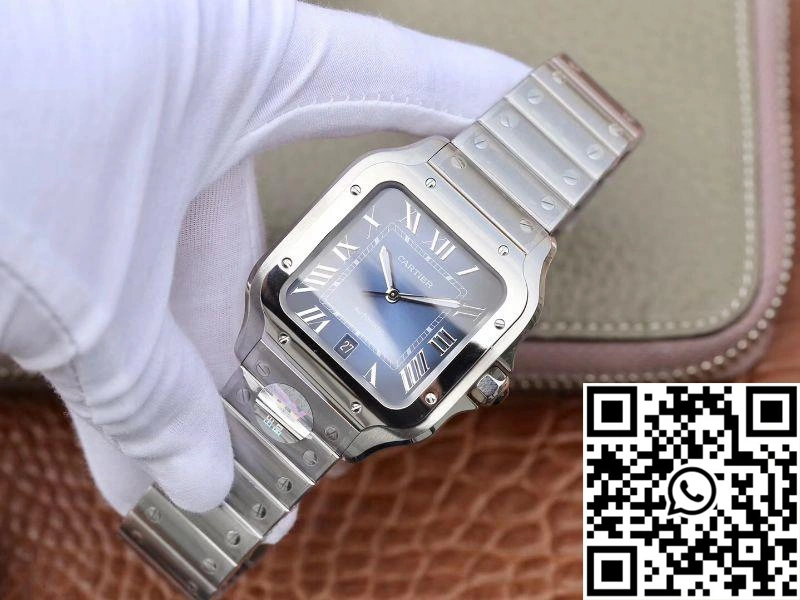 Cartier De Santos WSSA0013 BV Factory Blue Dial