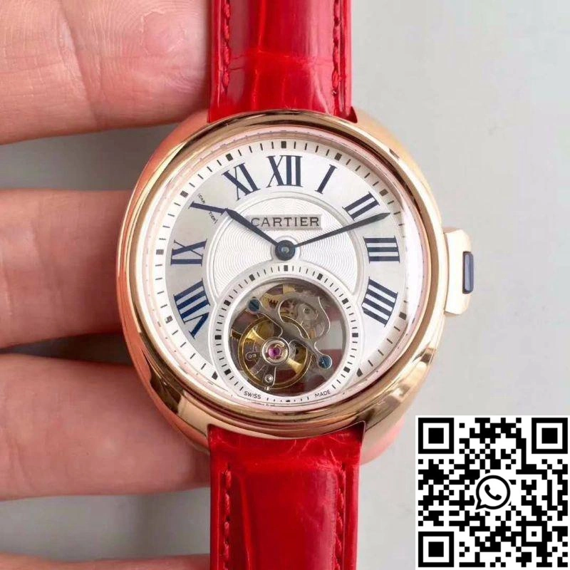 Cartier Drive De Tourbillon W4100013 18K Rose Gold White Dial