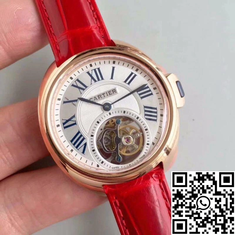 Cartier Drive De Tourbillon W4100013 18K Rose Gold White Dial