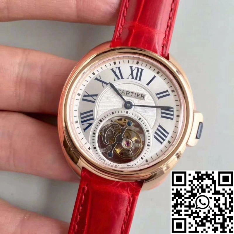 Cartier Drive De Tourbillon W4100013 18K Rose Gold White Dial