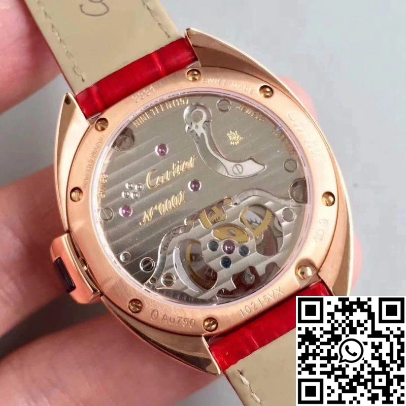 Cartier Drive De Tourbillon W4100013 18K Rose Gold White Dial