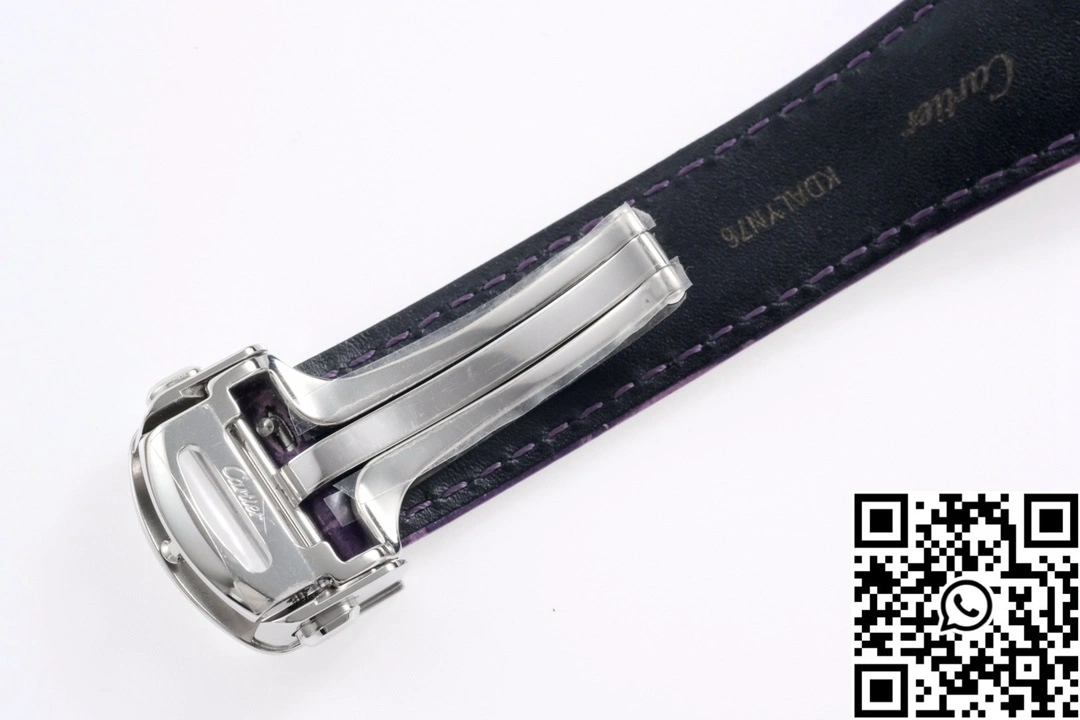 Cartier Pasha CRWGPA0018 AF Factory 30mm Silver Dial Purple Leather Band