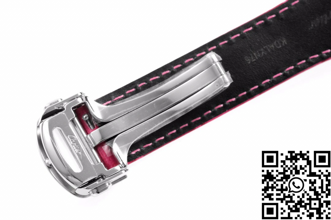 Cartier Pasha CRWGPA0018 AF Factory 30mm Silver Dial Red Leather Band