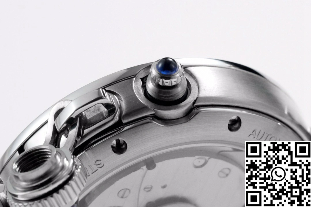Cartier Pasha CRWGPA0018 AF Factory 30mm Silver Dial Red Leather Band
