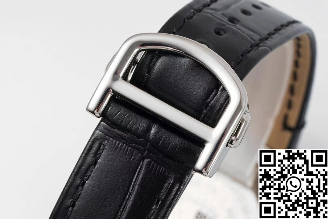 Cartier Pasha CRWGPA0018 AF Factory 30mm Silver Dial Stainless Steel Black Leather Band