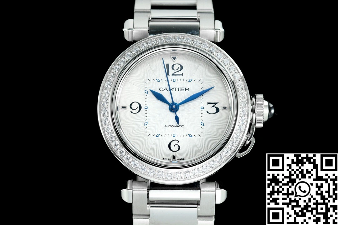 Cartier Pasha WSPA0013 AF Factory 35mm Stainless Steel Silver Dial
