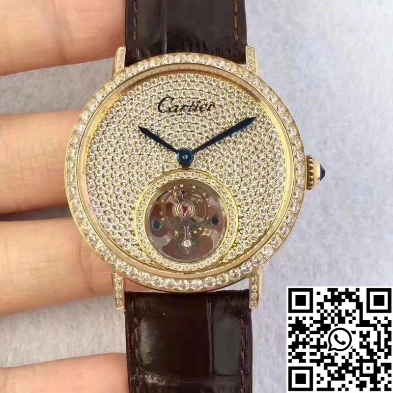 Cartier Rotonde Tourbillon Diamonds Dial